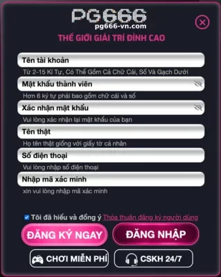Đăng Ký PG666 – Trải Nghiệm Giải Trí Không Giới Hạn